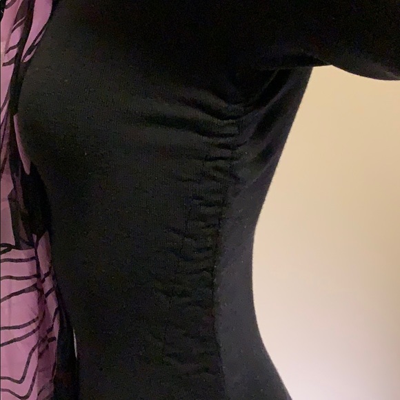 Michael Kors Collection Black Wool Ruched …Dress - Picture 11 of 14